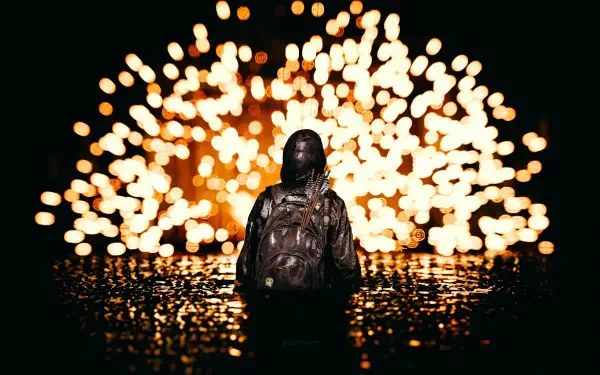 HD desktop wallpaper featuring Ellie from The Last of Us, capturing the game's iconic aesthetic and themes in a striking visual representation.