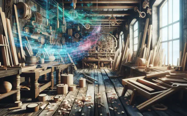 A high-definition desktop wallpaper showcasing the beauty of woodworking, featuring intricate details and textures that highlight craftsmanship and artistry.