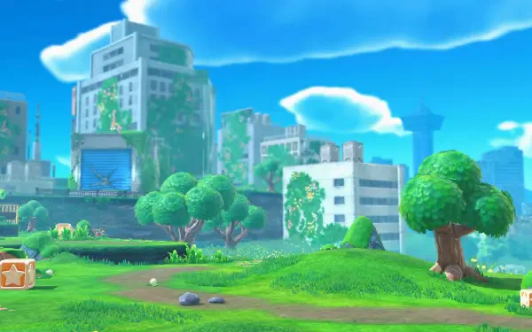 Kirby and The Forgotten Land HD Desktop Wallpaper | Background Image