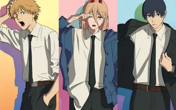  Denji, Power, and Aki