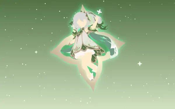 An 8K Ultra HD wallpaper featuring Nahida from the video game Genshin Impact, showcasing vibrant colors and detailed character design.