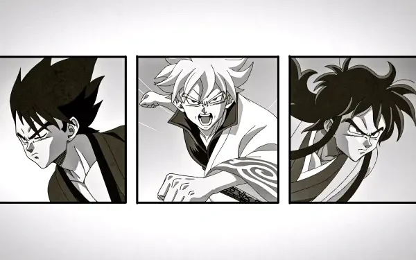  Gintama | Goku, Vegeta and Yam- Takasugi, Gintoki and Katsura