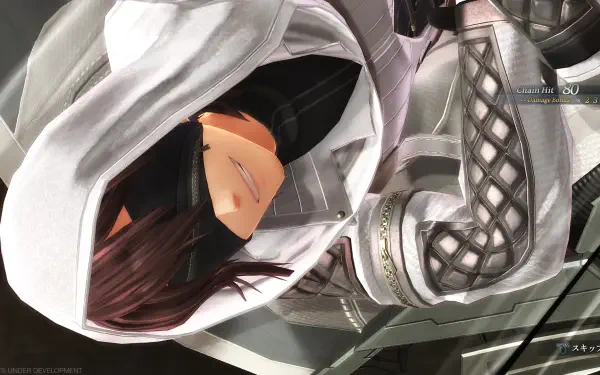 A dynamic wallpaper featuring a character from the video game The Legend of Heroes: Trails through Daybreak II, showcasing intricate details and a captivating pose.