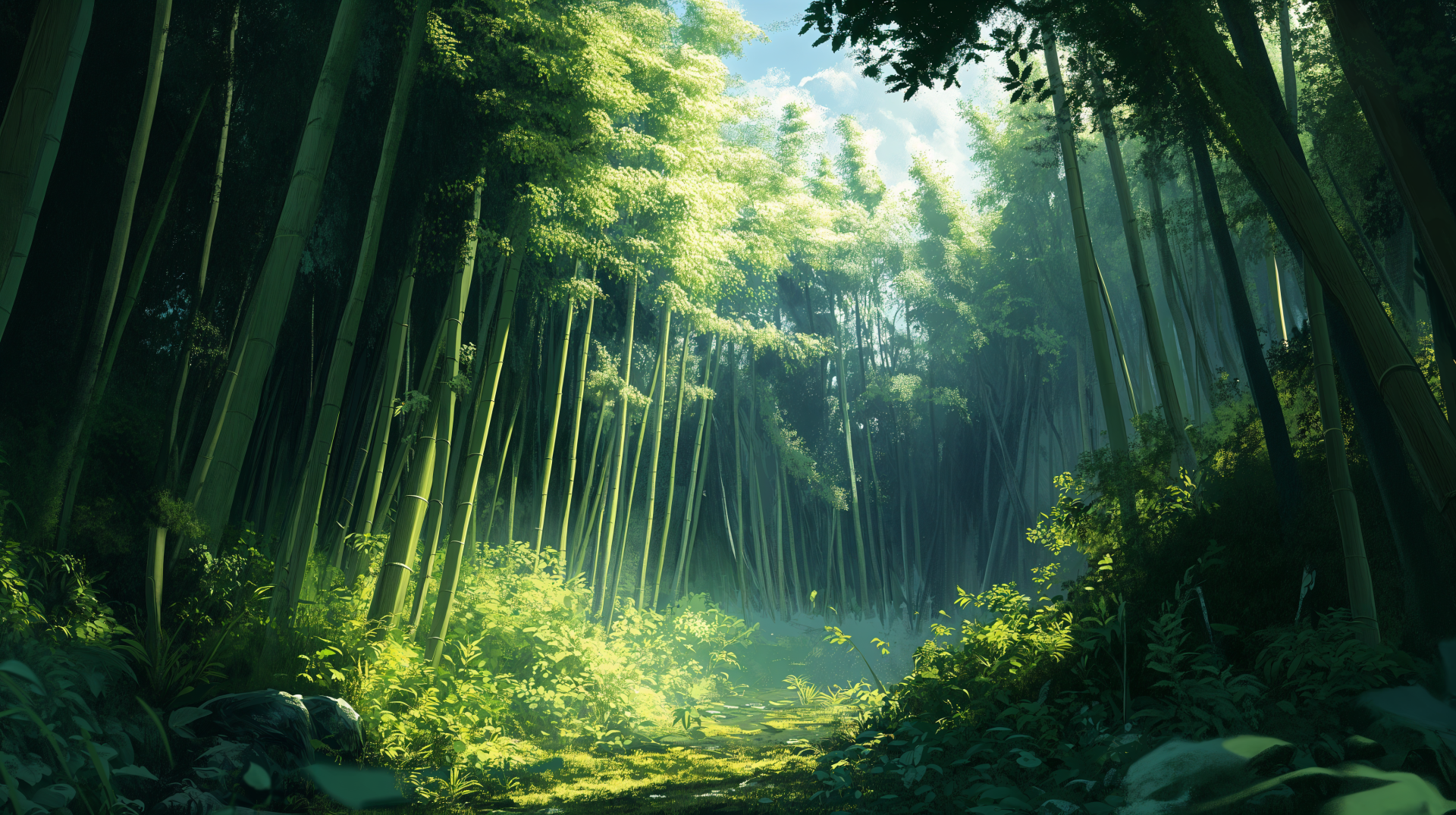 Serene Bamboo Forest - 4K Ultra HD Wallpaper by robokoboto