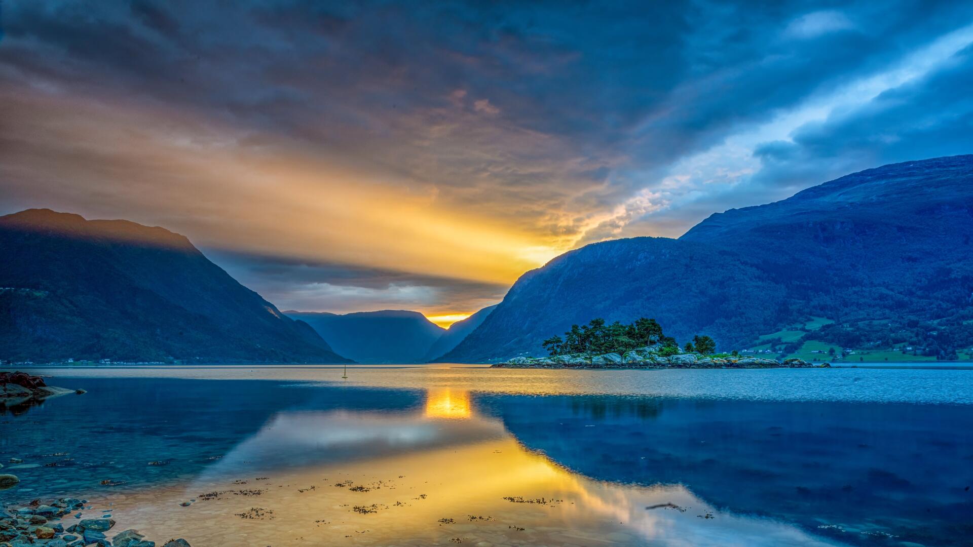 Download Landscape Sunset 4k Ultra HD Wallpaper