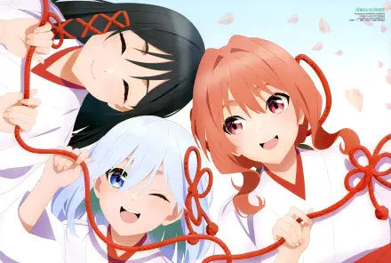 Anime Tying the Knot with an Amagami Sister Yae Amagami Asahi Amagami Yuna Amagami HD Desktop Wallpaper | Background Image