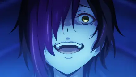 A striking HD anime wallpaper featuring Ishura, also known as Soujiro the Willow-Sword, showcasing a captivating expression and vibrant colors against a dark backdrop.