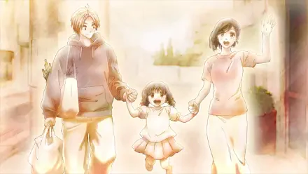 Anime Sakamoto Days Shin (Sakamoto Days) Aoi Sakamoto Hana Sakamoto HD Desktop Wallpaper | Background Image