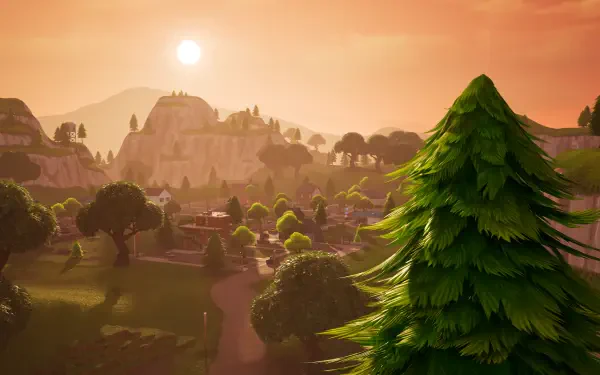 OG fortnite Fortnite Pleasant park UEFN Battle royale HD Desktop Wallpaper | Background Image