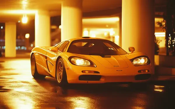 McLaren F1 yellow HD Desktop Wallpaper | Background Image