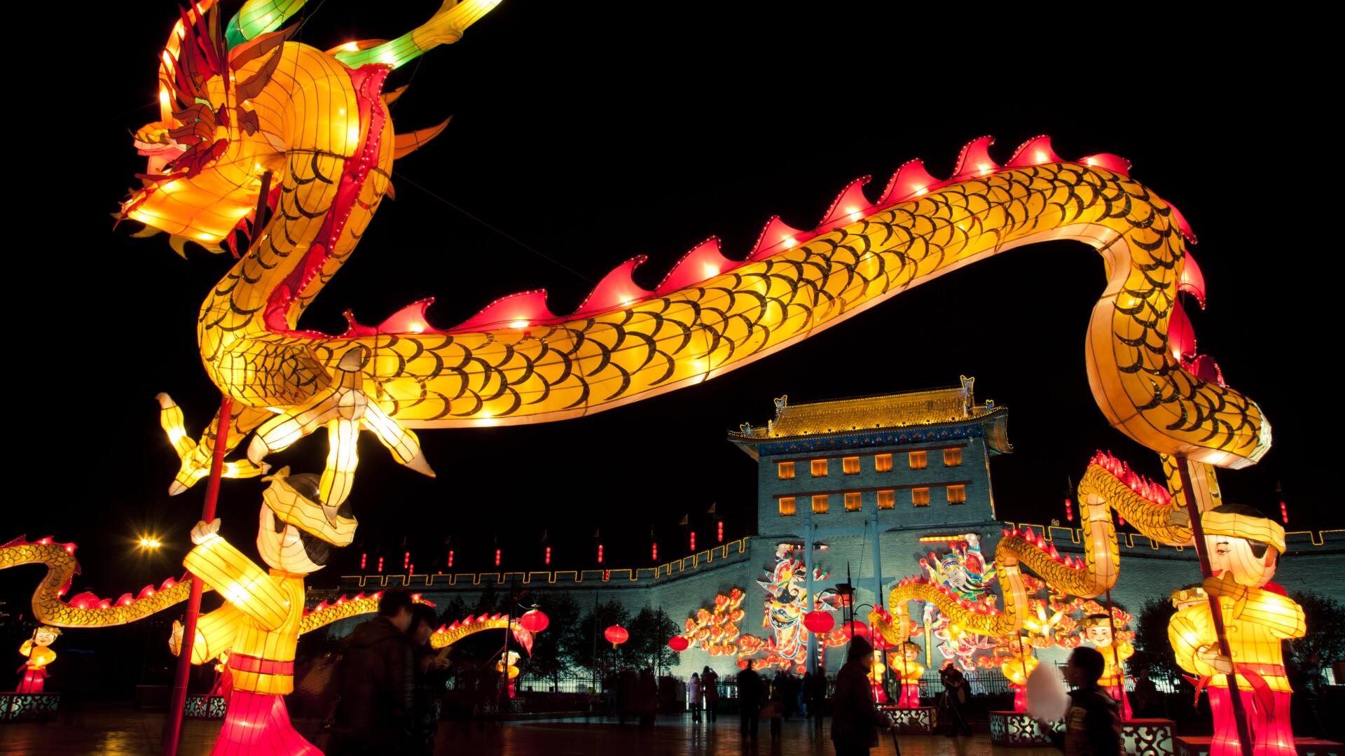 Lunar New Year Celebration A Vibrant 4K Ultra HD Wallpaper