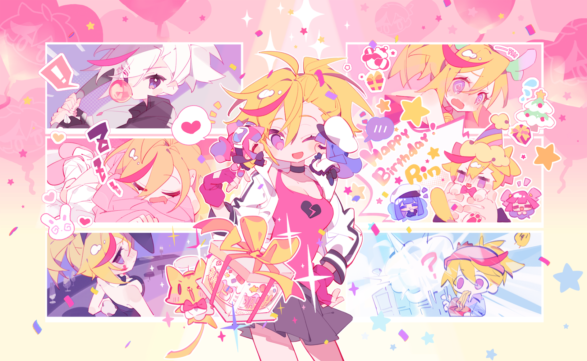 Download Muse Dash Rin (Muse Dash) Marija (Muse Dash) Buro (Muse Dash) HD Wallpaper