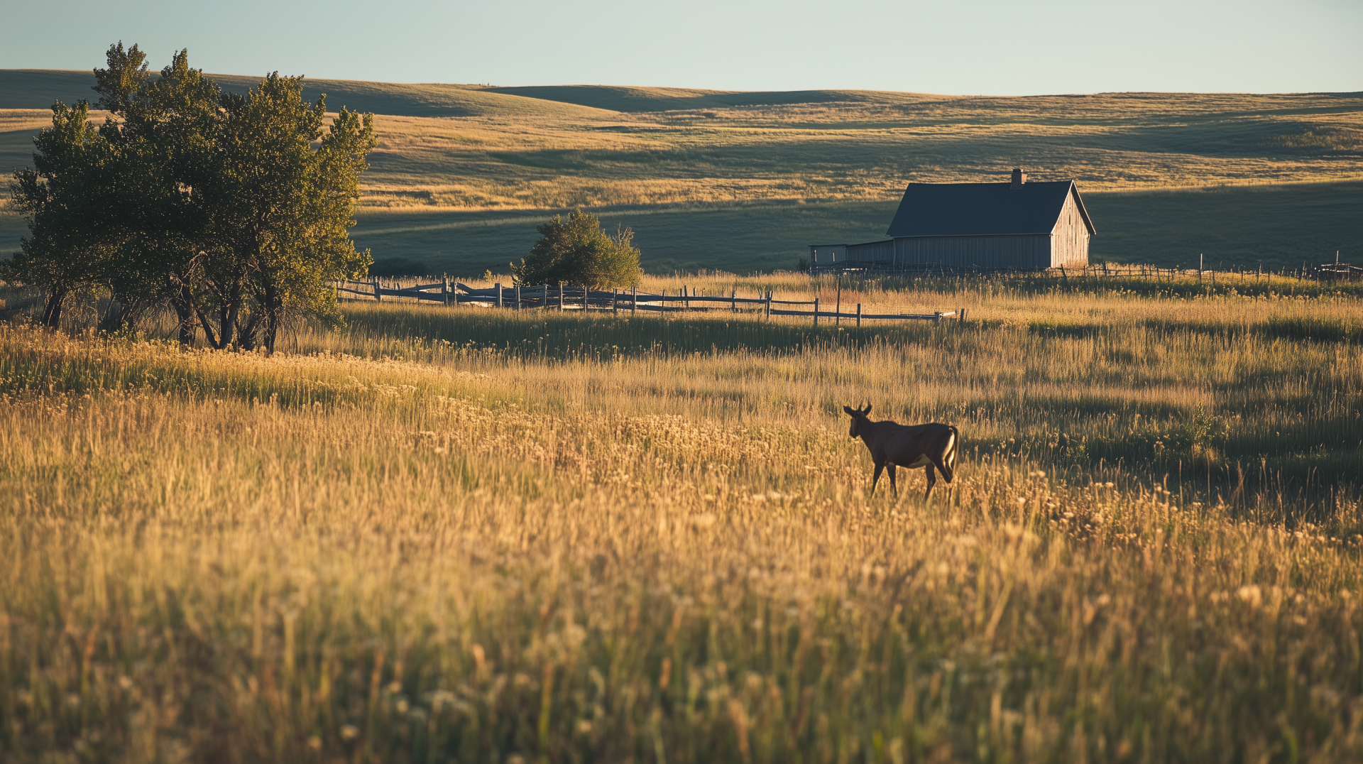 Download North America Barn Landscape HD Wallpaper by michaldunaj