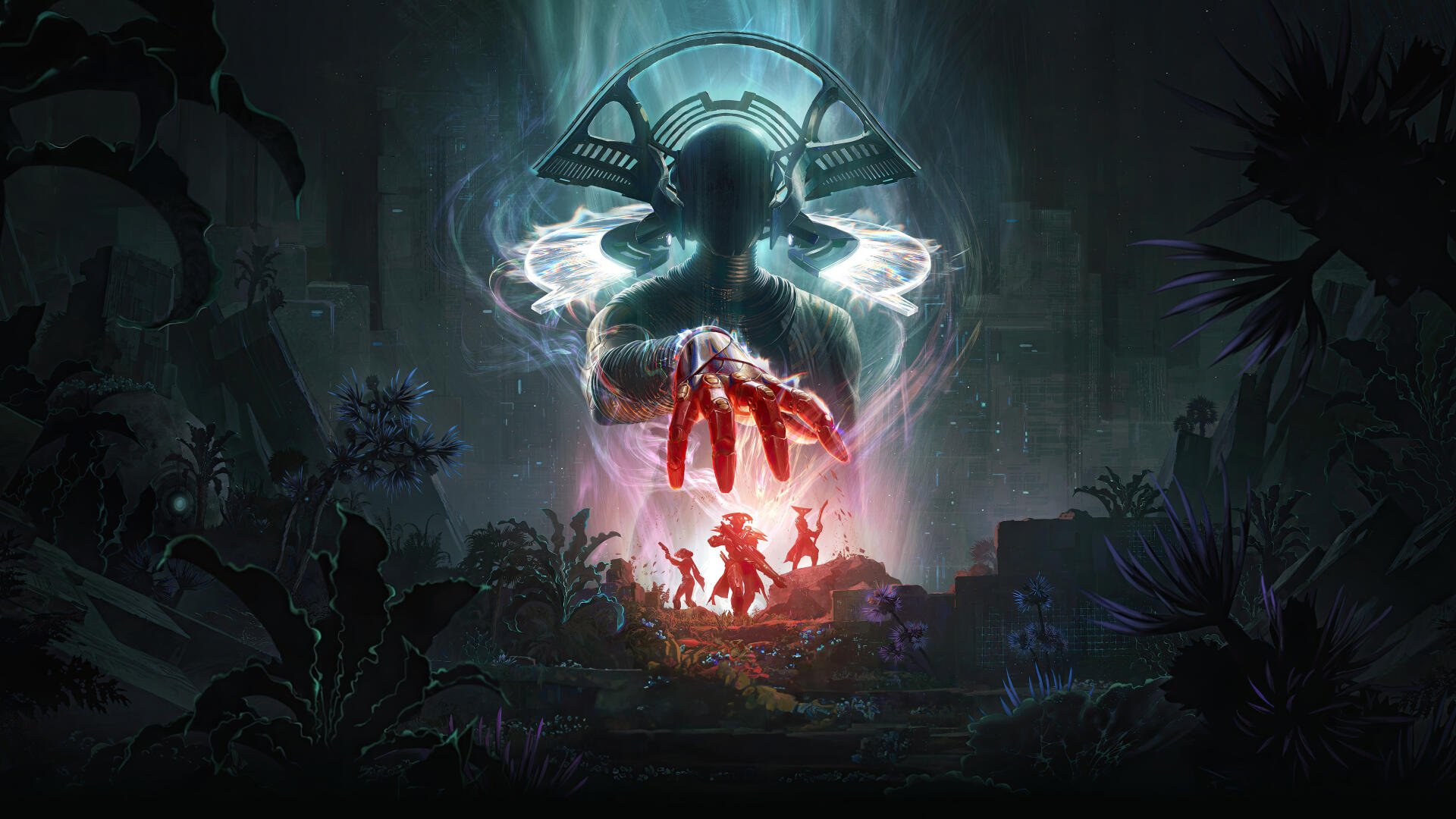 A stunning 4K Ultra HD wallpaper showcasing Destiny 2 gaming art, featuring a dramatic silhouette and vibrant colors, capturing the essence of the game's immersive universe.