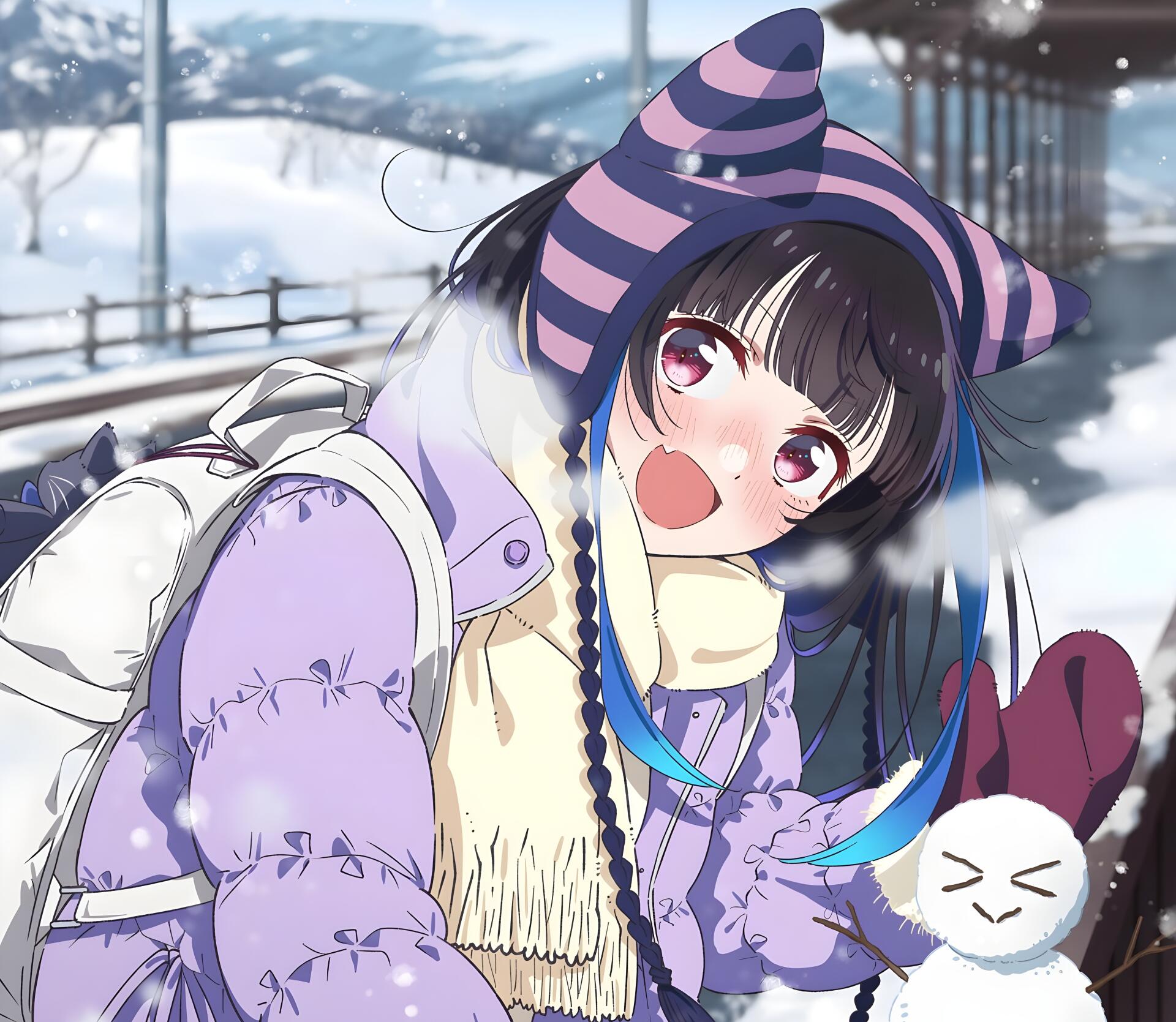 Download Anime Rent-A-Girlfriend Mini Yaemori 4k Ultra HD Wallpaper