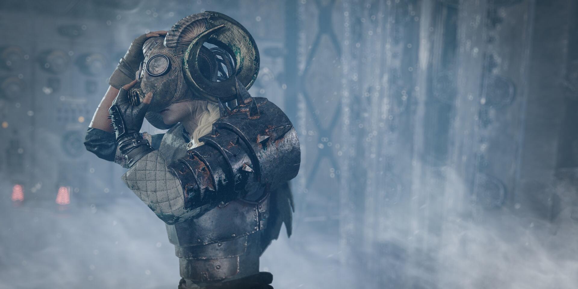 HD PC desktop wallpaper featuring a character from the video game Lies Of P, showcasing the dark and atmospheric style of Lies of P: Overture.