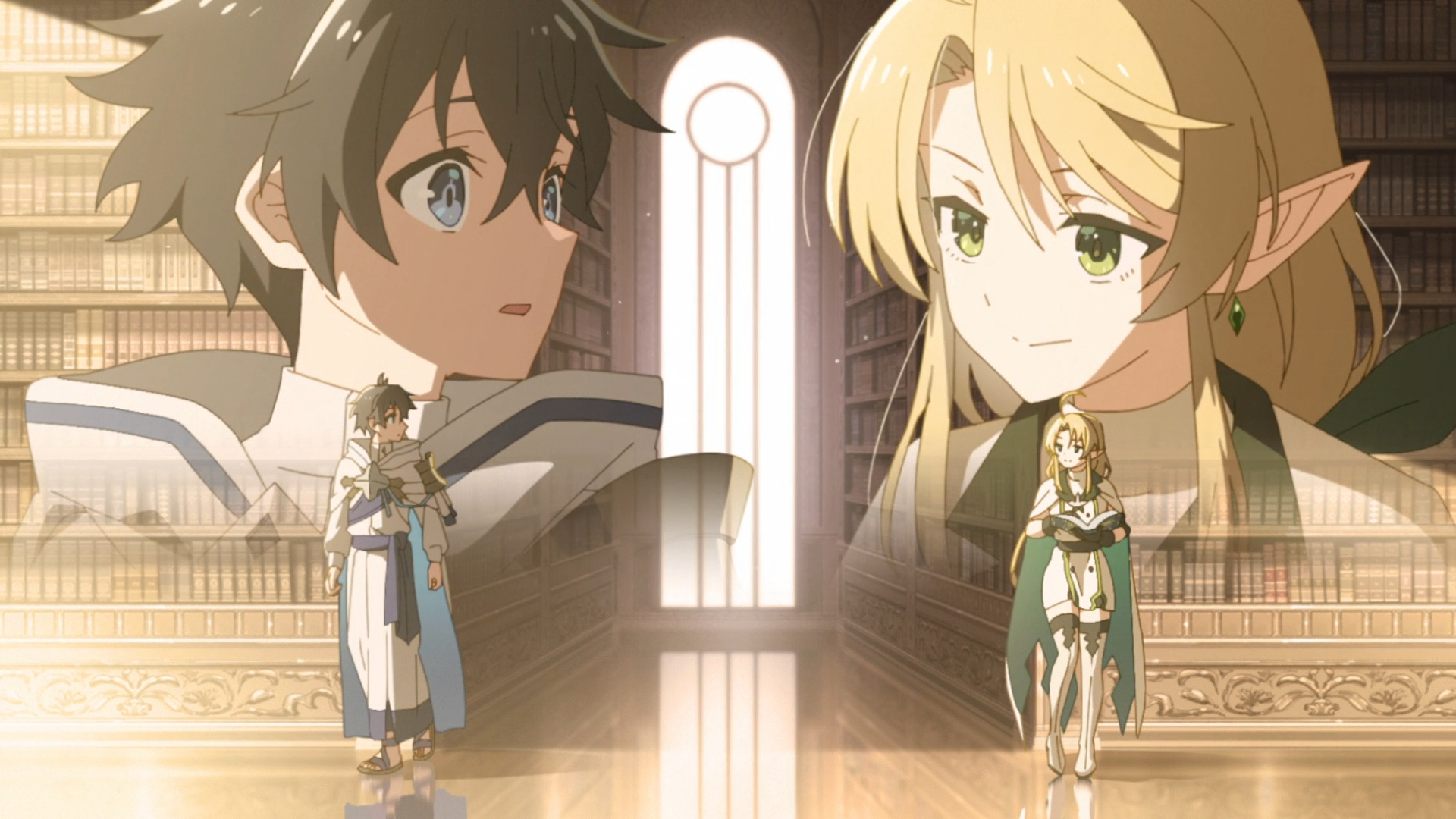 Download Anime The Water Magician Ryou (The Water Magician) Sara (The Water Magician) HD Wallpaper