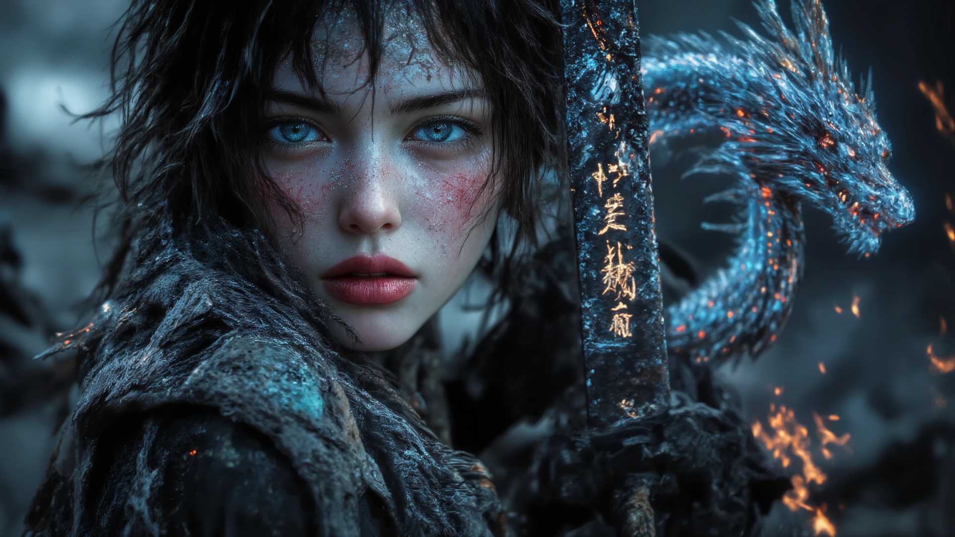 Frostfire Guardian: The Dragonbound Warrior by SL PMD ROX