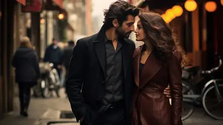 AI Art Romantic HD Desktop Wallpaper | Background Image
