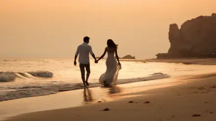 AI Art Romantic HD Desktop Wallpaper | Background Image