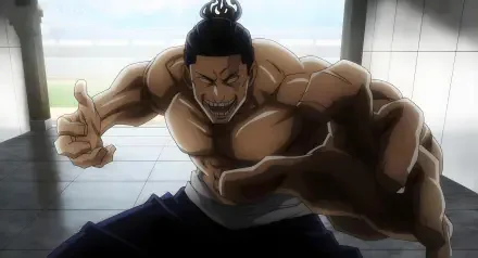 Aoi Todo from Jujutsu Kaisen in a dynamic pose, captured in a 4K Ultra HD PC desktop wallpaper and background.