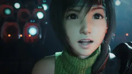 A vibrant HD desktop wallpaper featuring a character from Final Fantasy VII Rebirth, showcasing expressive features and intricate details in a captivating gaming environment.