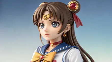 Anime figure presented in detailed 4K Ultra HD, showcasing vibrant colors and intricate features. A captivating addition to any PC desktop wallpaper and background.