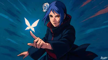 Anime Naruto Akatsuki (Naruto) Konan (Naruto) HD Desktop Wallpaper | Background Image