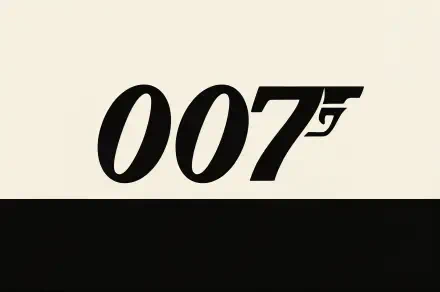 007 logo in bold black on a minimalist black and white background, designed as a 4K Ultra HD PC desktop wallpaper and background.