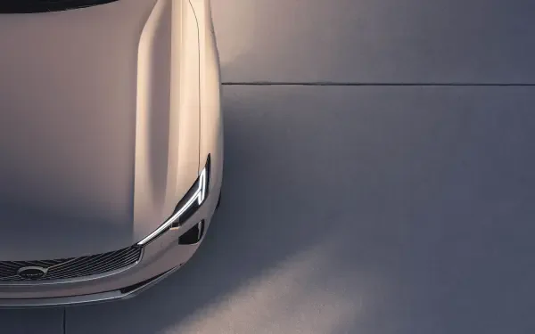 A close-up view of the Volvo XC90 Facelift, showcasing its sleek design and modern features, set against a minimalist background in 4K Ultra HD resolution.