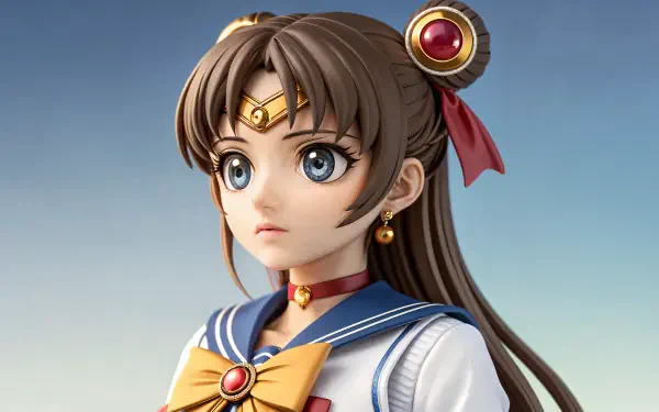 Anime figure presented in detailed 4K Ultra HD, showcasing vibrant colors and intricate features. A captivating addition to any PC desktop wallpaper and background.