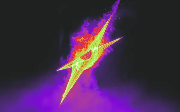 Vibrant abstract fluorescent design featuring the G2 Esports logo in glowing neon colors, set against a dark background in 4K Ultra HD resolution.