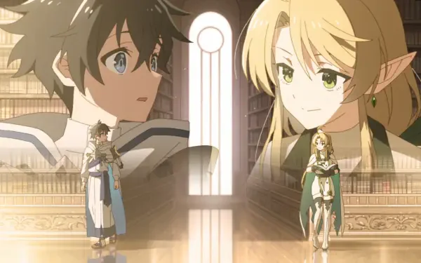 Anime The Water Magician Ryou (The Water Magician) Sara (The Water Magician) HD Desktop Wallpaper | Background Image