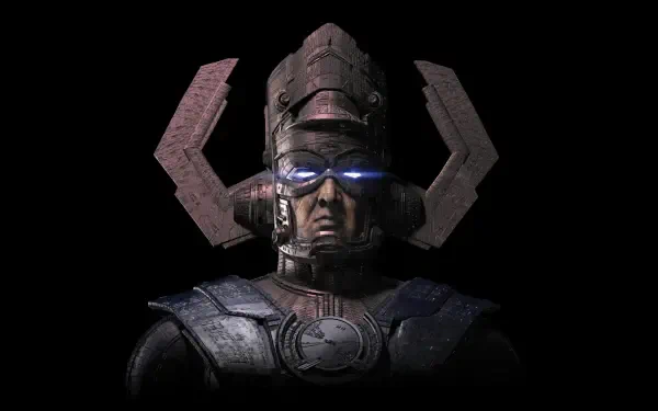 The Fantastic Four: First Steps features a detailed, futuristic character portrait in 8K Ultra HD, designed as a striking PC desktop wallpaper and background.