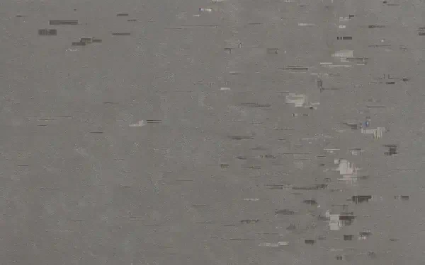 Grey abstract glitch texture with scattered pixel streaks and subtle noise — 4K Ultra HD PC desktop wallpaper and background.