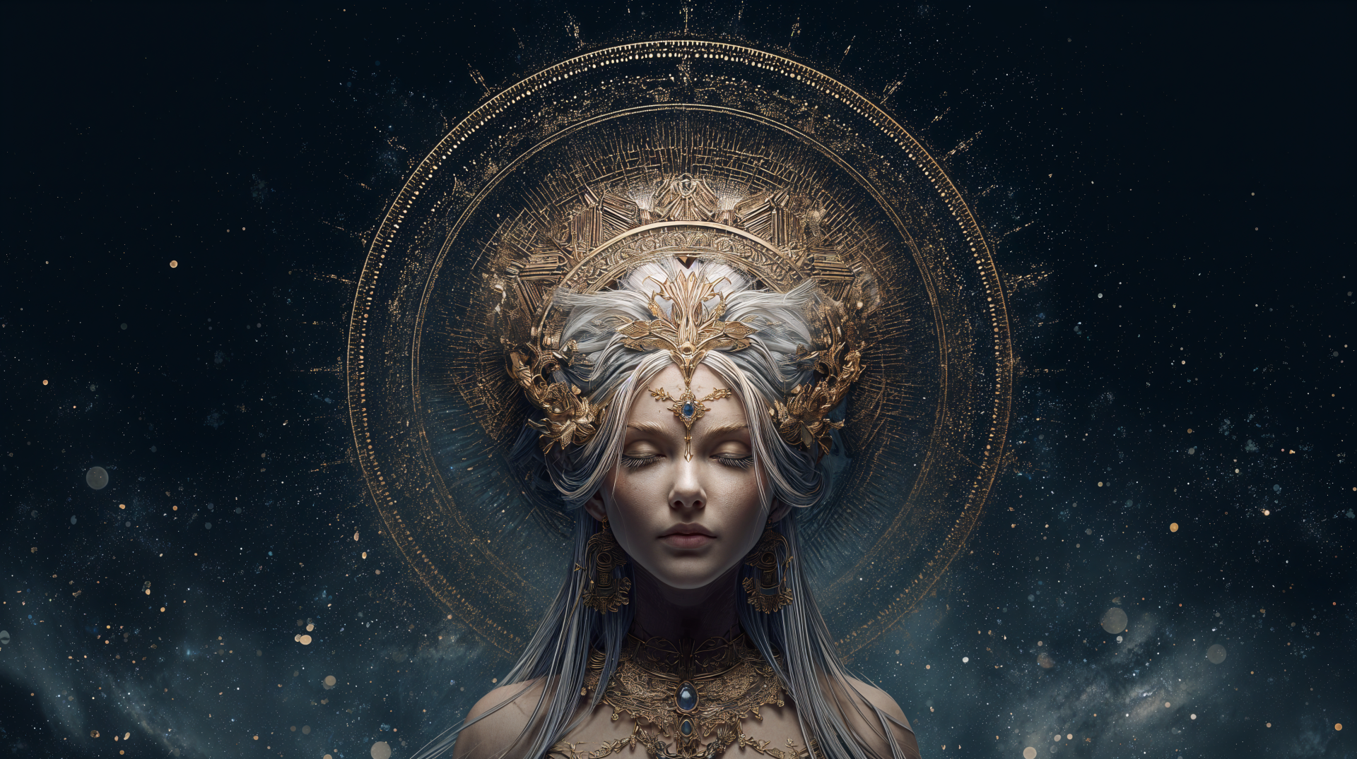 Download Cosmic Goddess Girl 4k Ultra HD Wallpaper by robokoboto