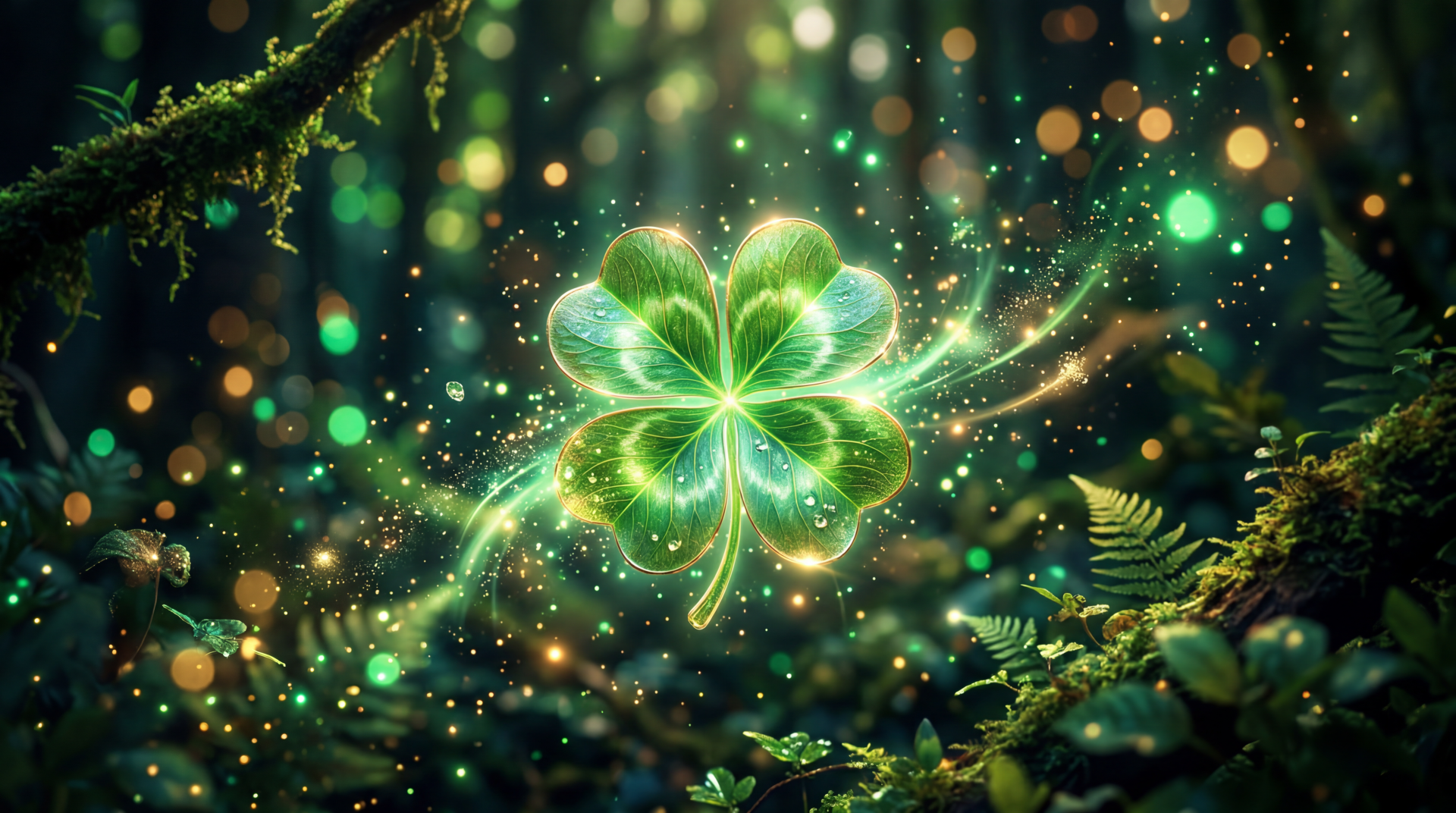 Download Four Leaf Clover Lucky Green 4k Ultra HD Wallpaper by robokoboto