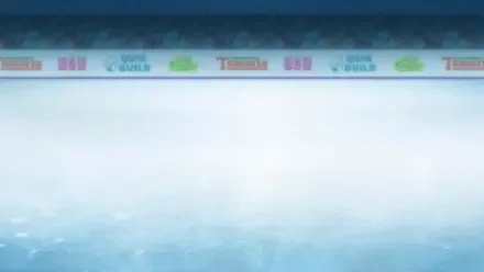 HD PC desktop wallpaper: Tomodachi Life — Tomodachi Life: Living the Dream scene with a pastel icon bar on the horizon above shimmering icy-blue water.