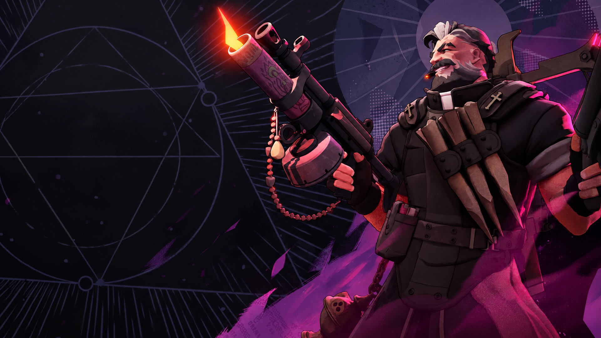 Venator soldier aiming a glowing gun in Deadlock (2024), 4K Ultra HD PC desktop wallpaper