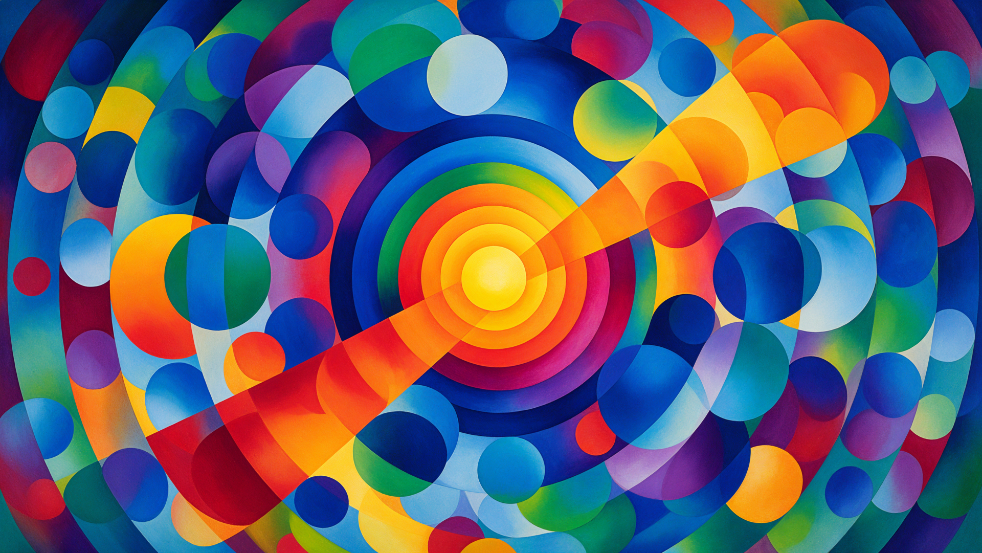 Chromatic Orbit: Colorful Abstract Circle 4K Wallpaper by ...