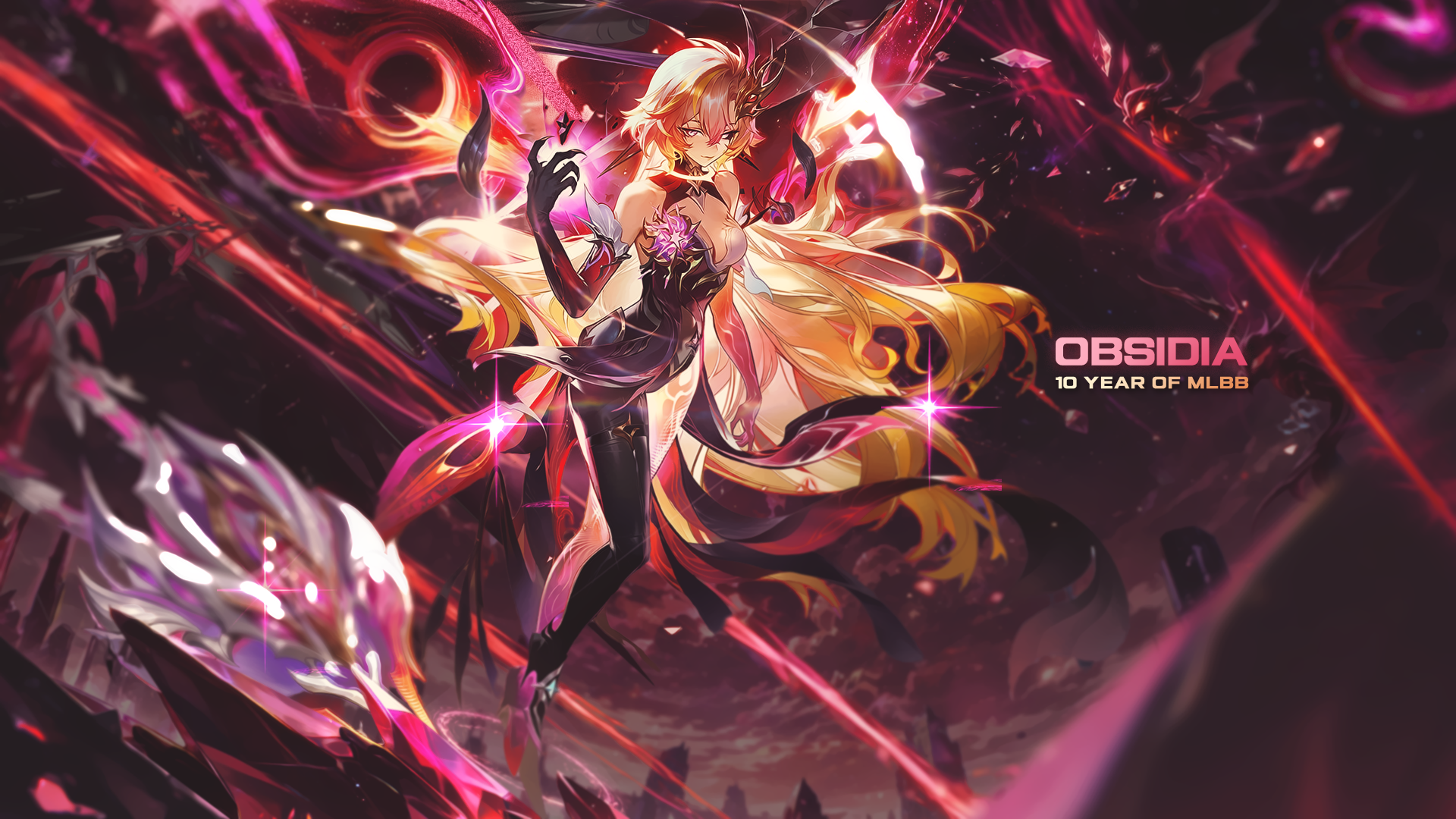 Obsidia: 10 Years of MLBB — Mobile Legends HD Wallpaper | 1920x1080 ...