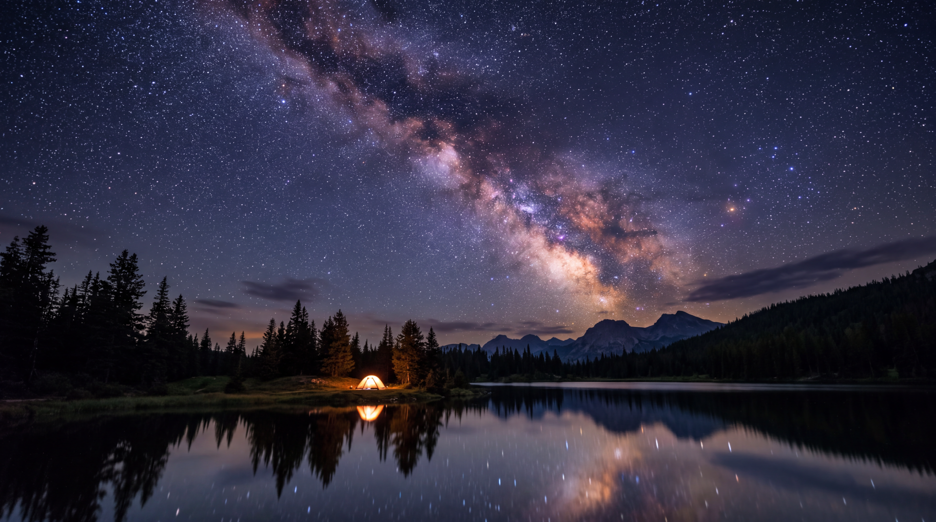 5K Starry Night Reflected in a Mountain Lake by rotvirtue | 5504x3072 ...