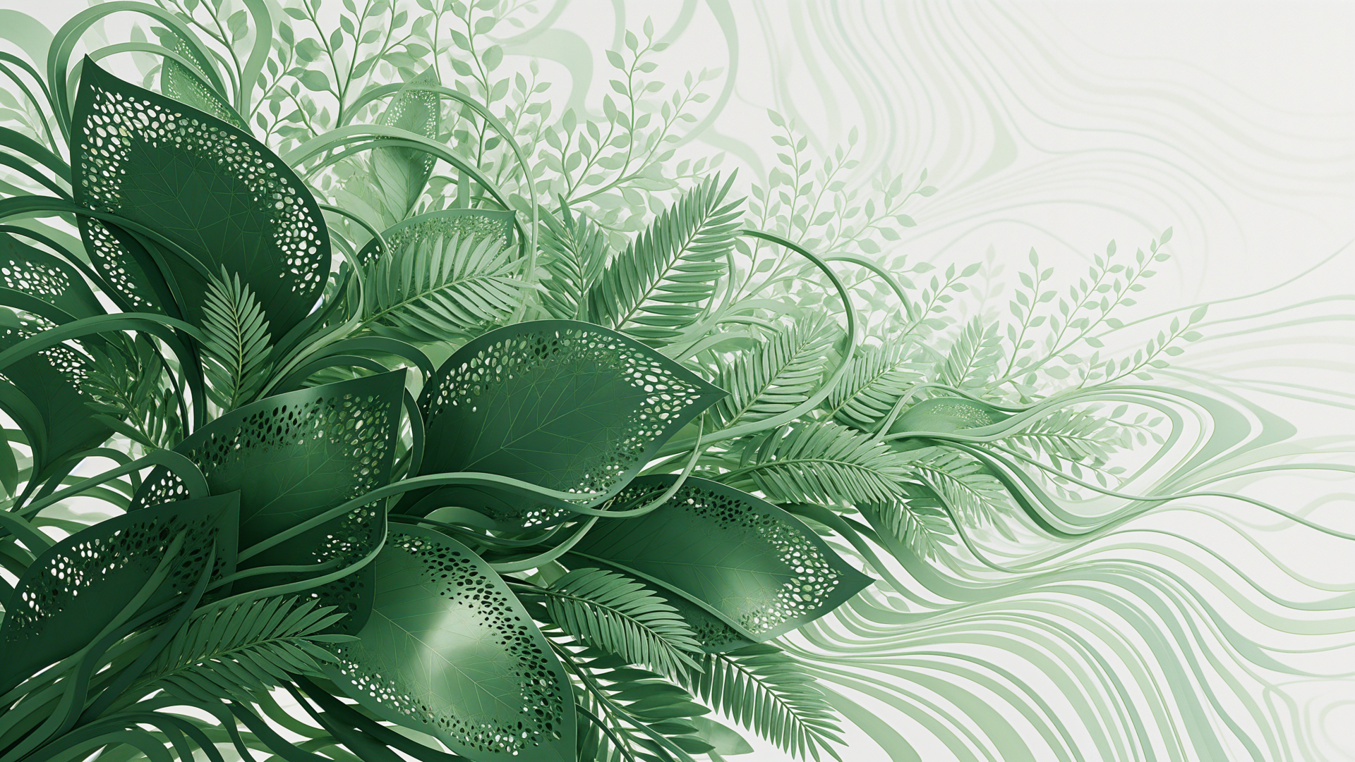 Emerald Foliage Flow — 4K Ultra HD Wallpaper by BlueTechWizard ...