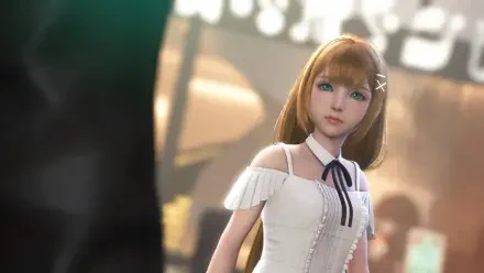 4K Ultra HD PC desktop wallpaper of a Kingdom Hearts IV video game character from Kingdom Hearts — young woman in a white dress, soft lighting, detailed face and blurred background.