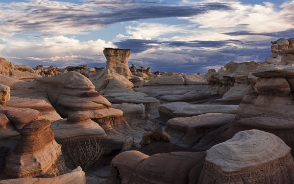 Earth Rock New Mexico Landscape Bisti Weird HD Wallpaper | Background Image