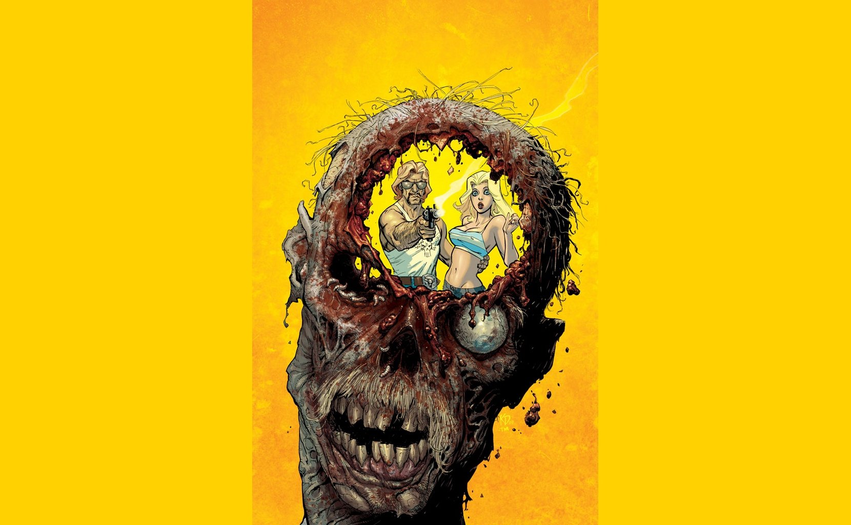 Download Dark Zombie Wallpaper