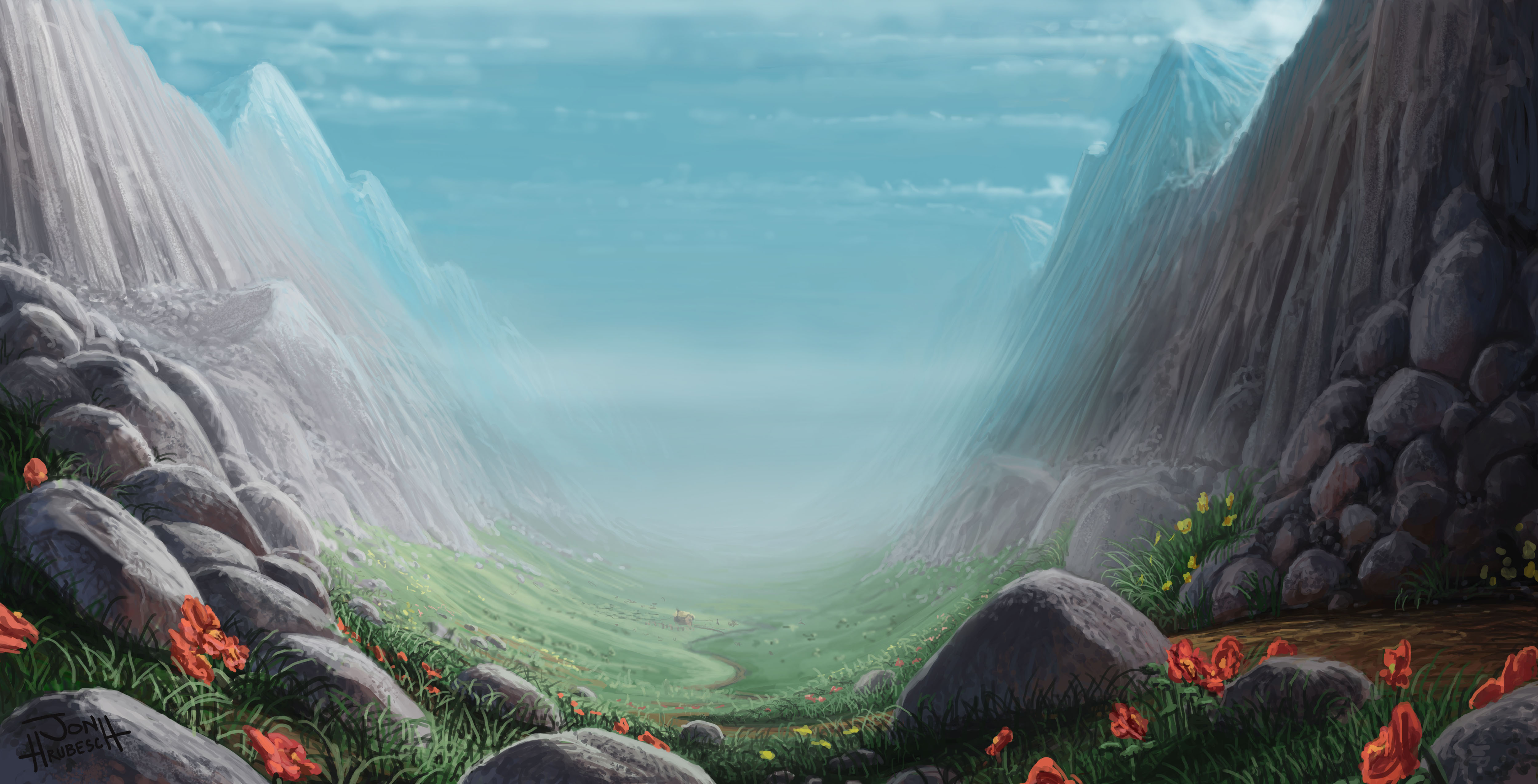 Fantasy Landscape 4k Ultra HD Wallpaper | Background Image | 5000x2550