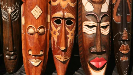 Africa face carving carvings wood photography mask HD Desktop Wallpaper | Background Image
