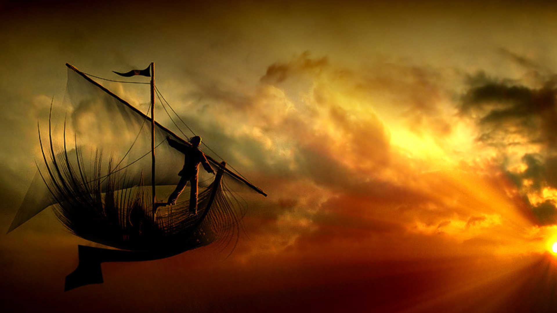 Download Fantasy Ship Hd Wallpaper