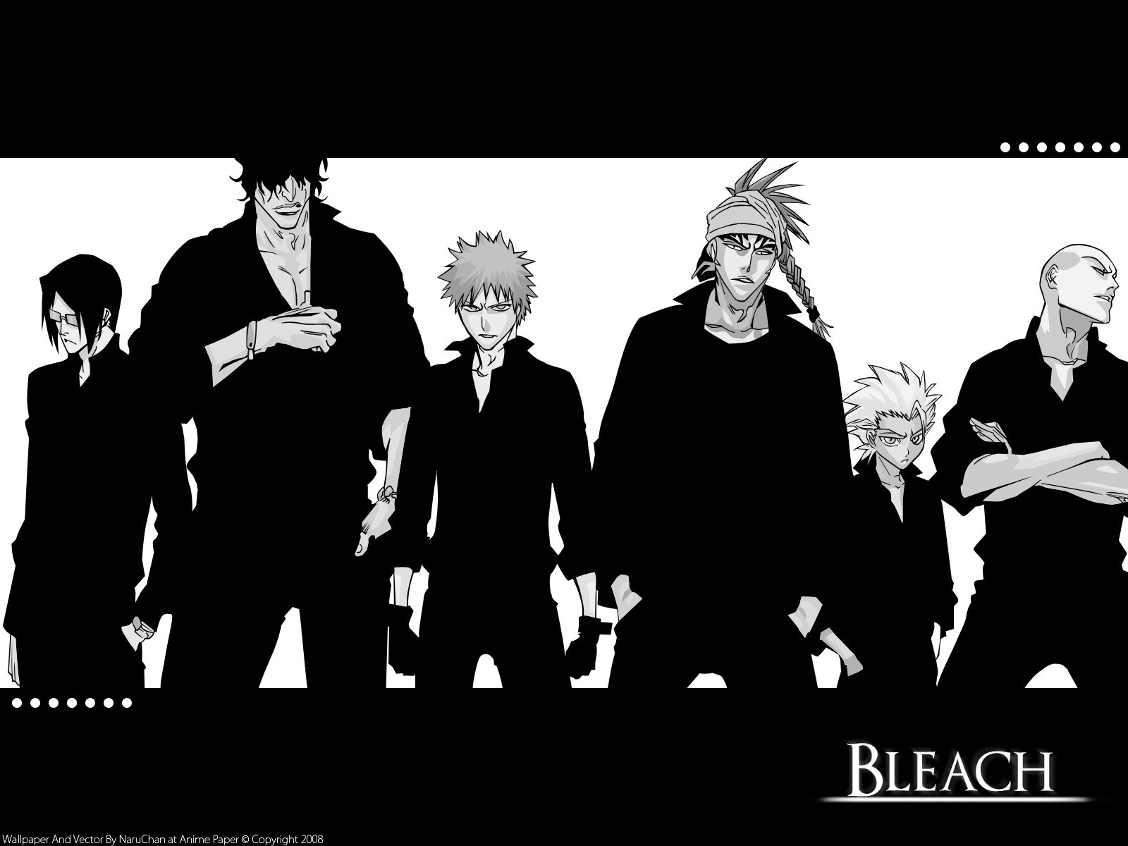 Download Yasutora Sado Uryu Ishida Renji Abarai Ikkaku Madarame Tōshirō Hitsugaya Ichigo Kurosaki Anime Bleach Wallpaper